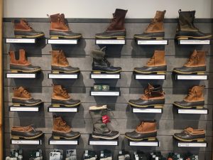 All sorts of Bean's iconic boots.