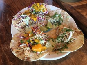 Plate of tacos at Sammy's Bistro